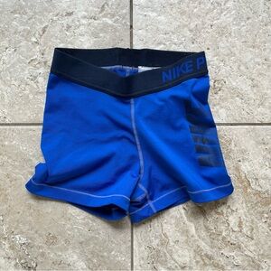 Nike Pro Blue Dri Fit XS Shorts